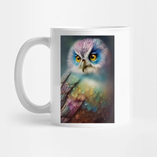 Rainbow Baby Owl Mug